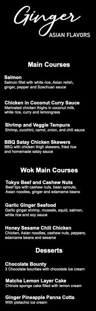 Ginger, New Asian Flavors
