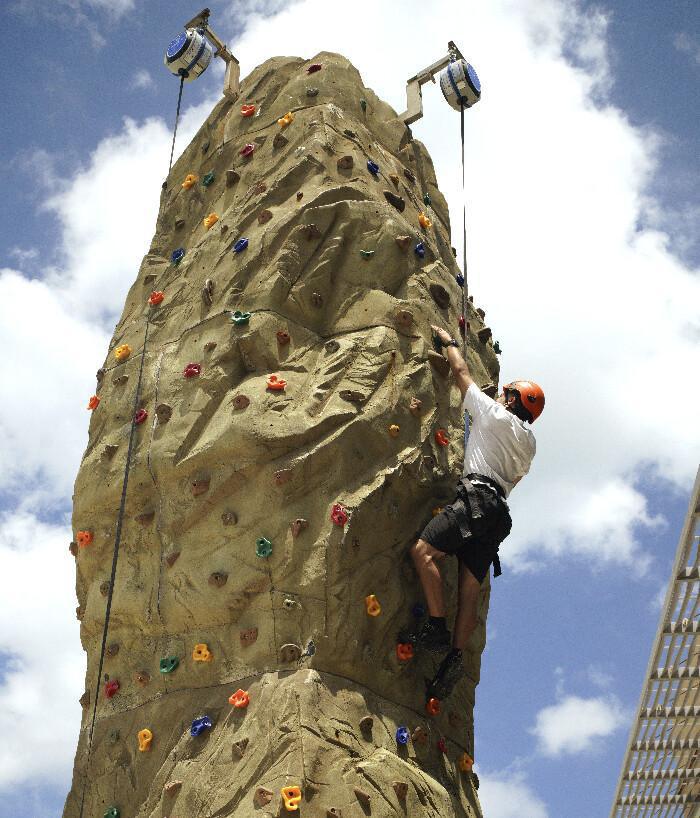 Rock climbing wall 