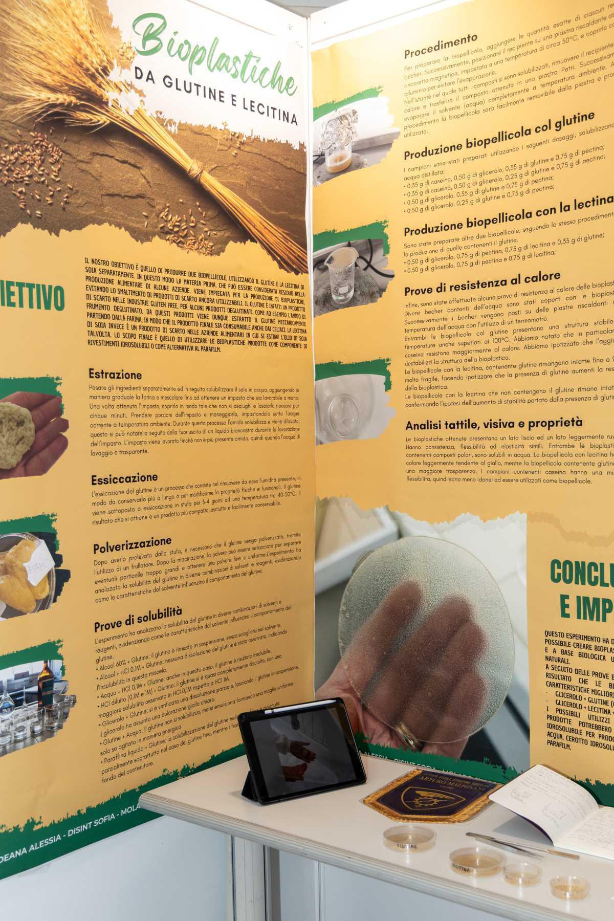 Bioplastiche da glutine e lecitina