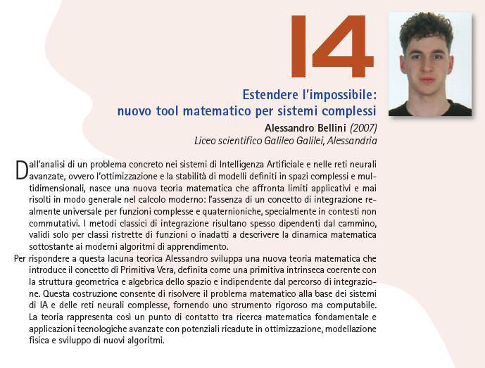 14. Estendere l’impossibile: nuovo tool matematico per sistemi complessi