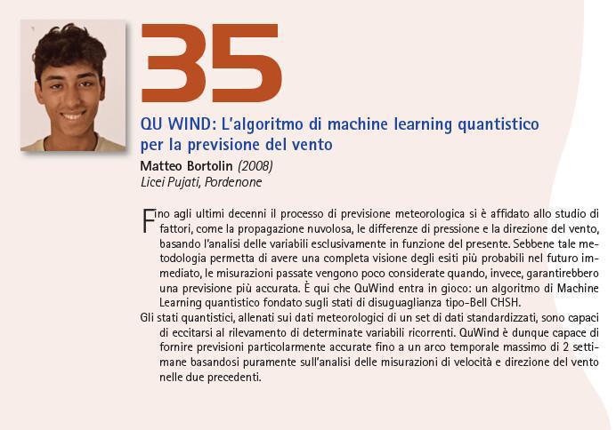 35. QU WIND: L’algoritmo di machine learning quantistico per la previsione del vento