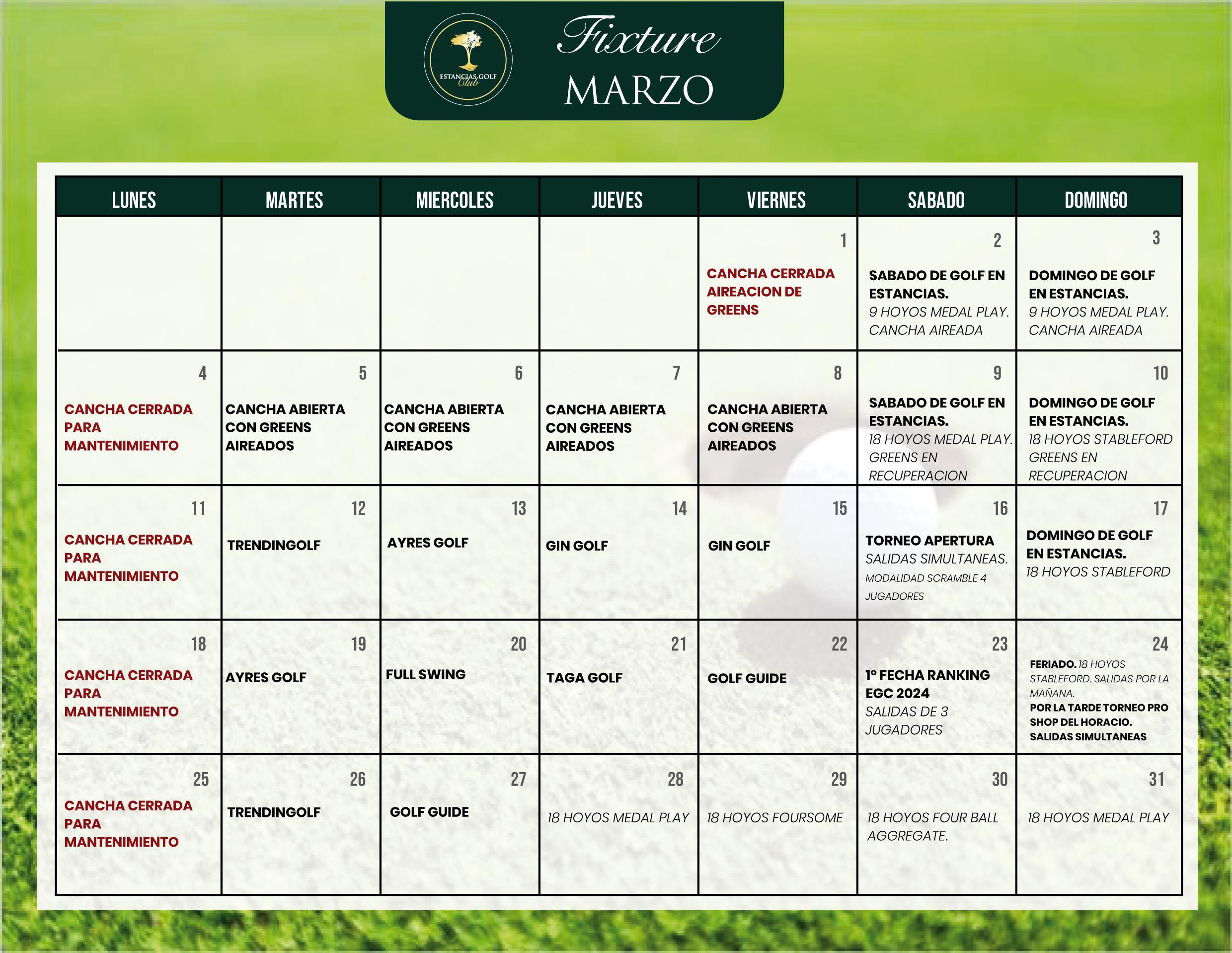 EGC fixture Marzo