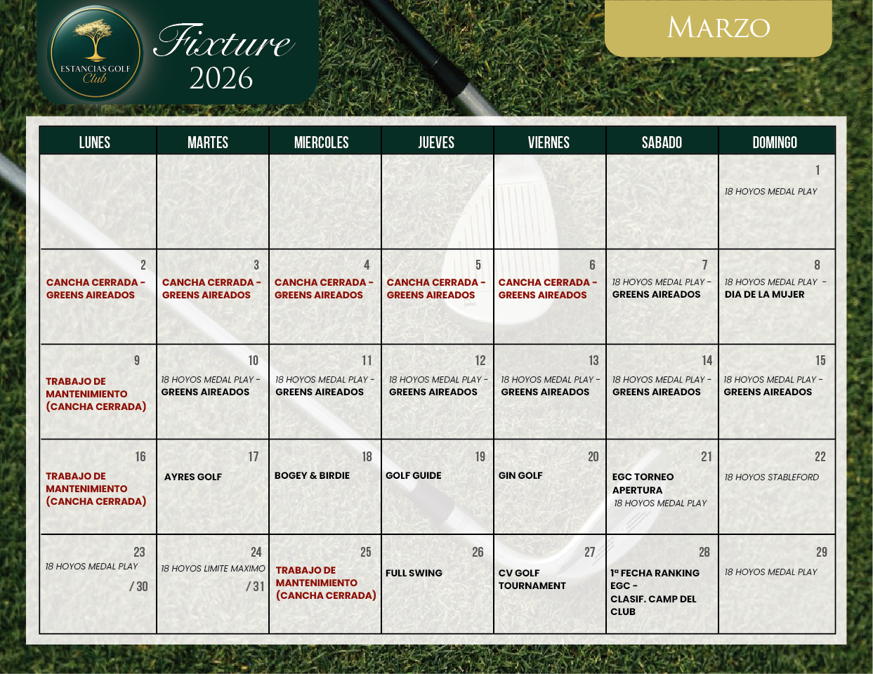 EGC fixture MARZO