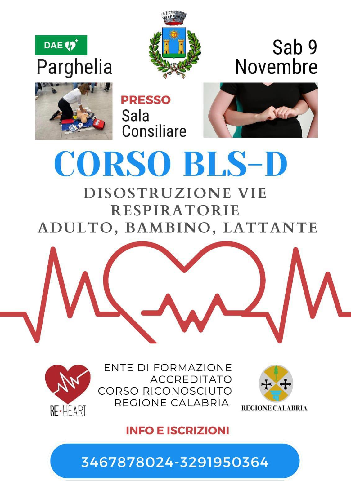 Corso BLS-D disostruzione vie respiratorie adulto, bambino, lattante