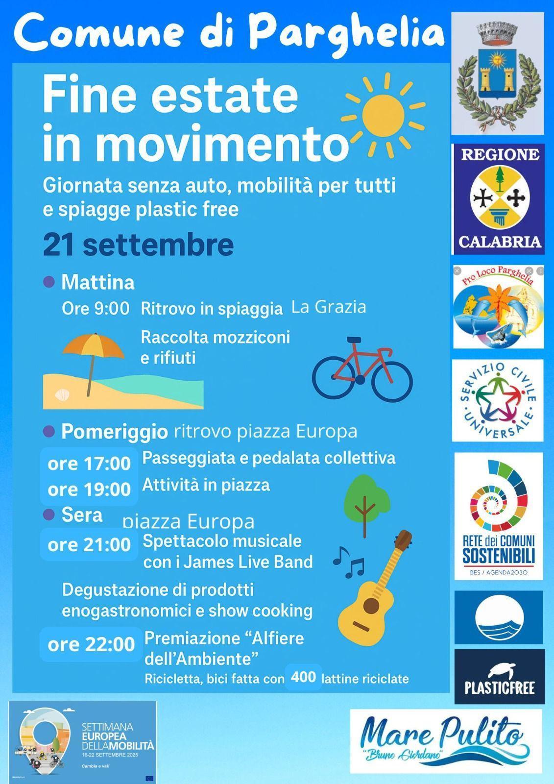 Fine estate in movimento - Giornata senza auto, mobilità per tutti e spiagge plastic free (dalle ore 9.00)