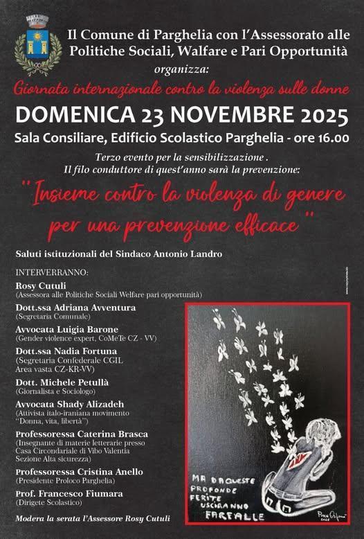 Insieme contro la violenza di genere per una prevenzione efficace (inizio ore 16.00)