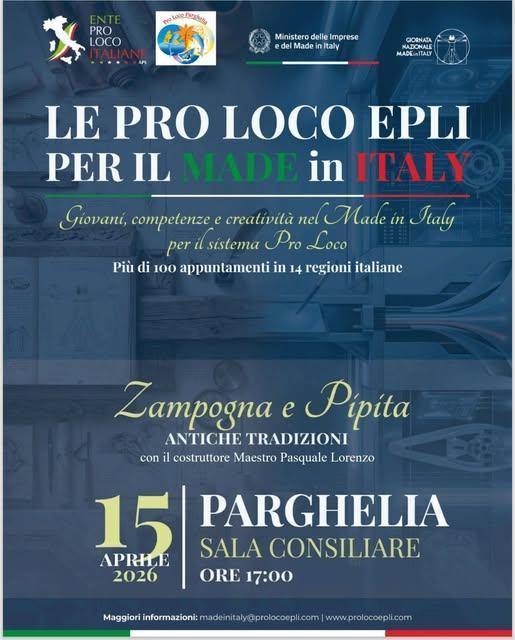 Zampogna e Pipita Antiche Tradizioni con il costruttore Maestro Pasquale Lorenzo (inizio ore 17.00)