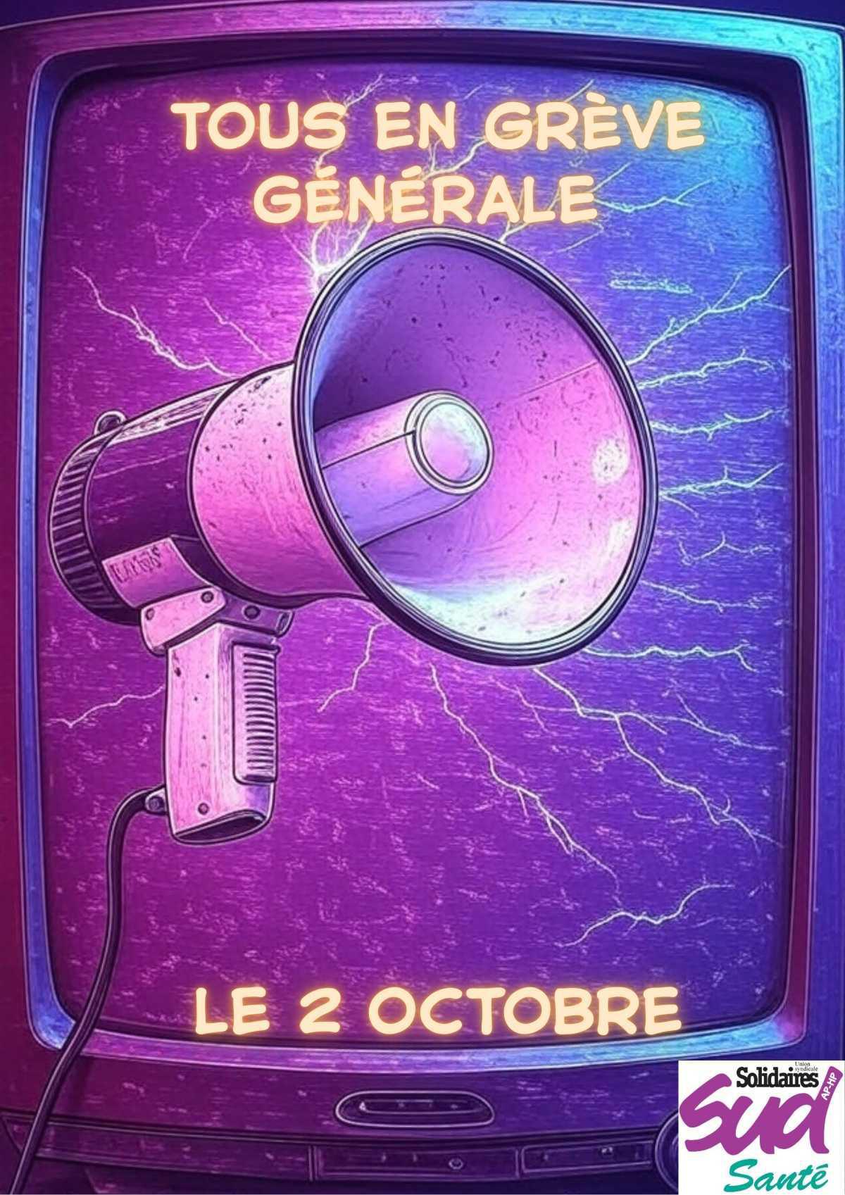 Le 2 octobre, amplifions la mobilisation.  Le 2 octobre, amplifions la mobilisation.