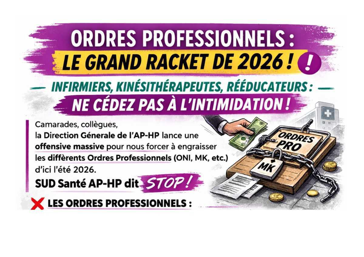 ORDRES PROFESSIONNELS LE GRAND RACKET DE 2026!