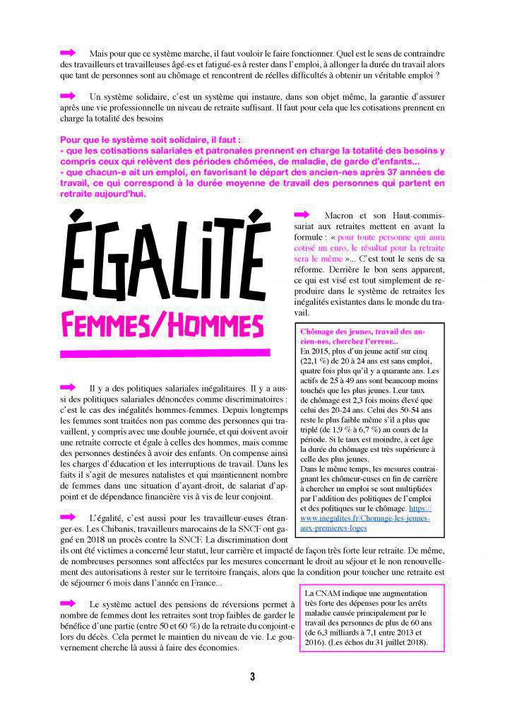 LEUR PROJET POUR LA RETRAITE... NOS REVENDICATIONS !