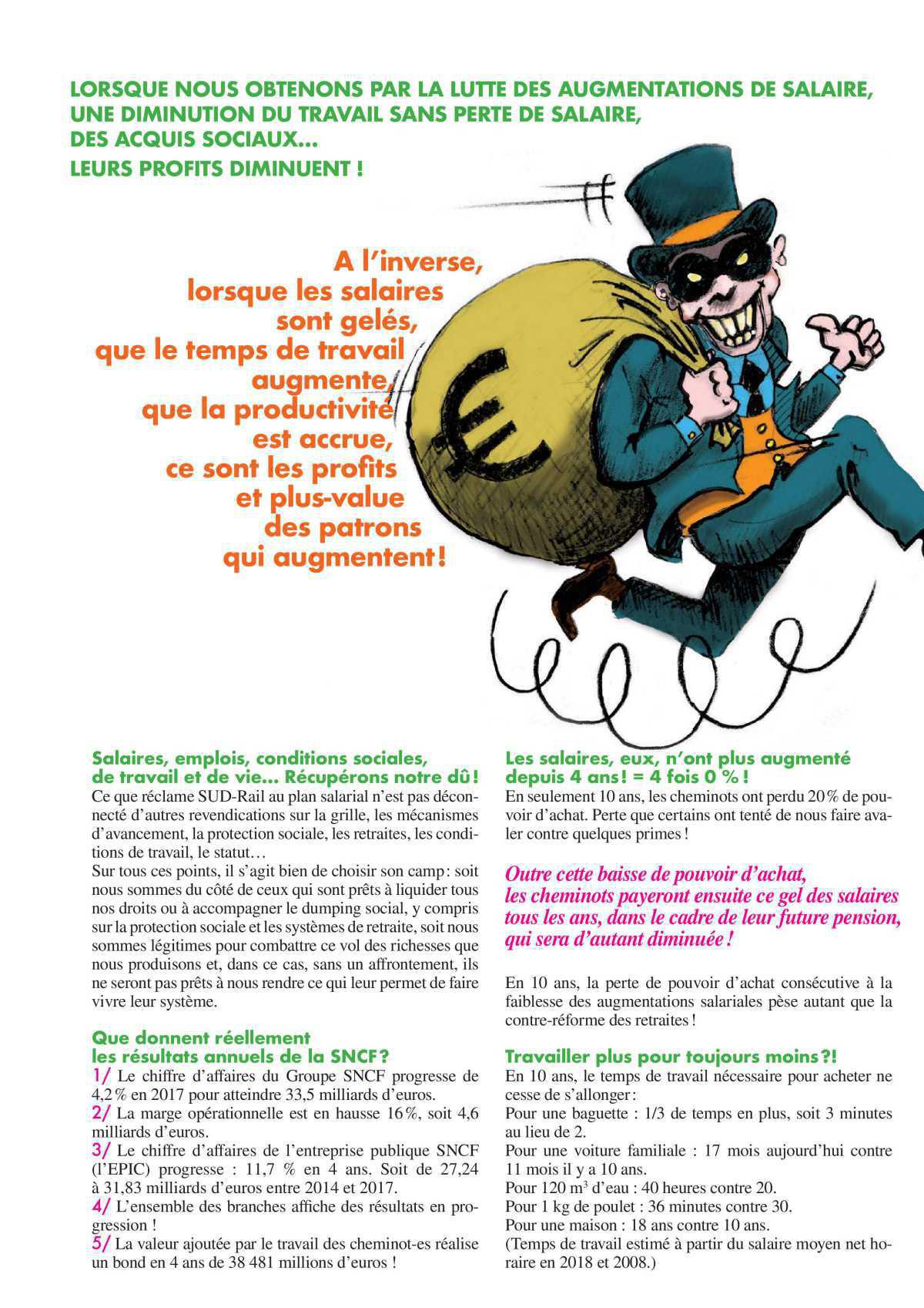 Ne nous laissons plus voler nos Salaires
