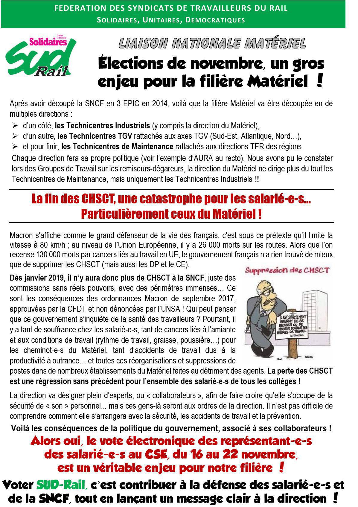 Elections de novembre, un gros enjeu pour la filière Matériel !