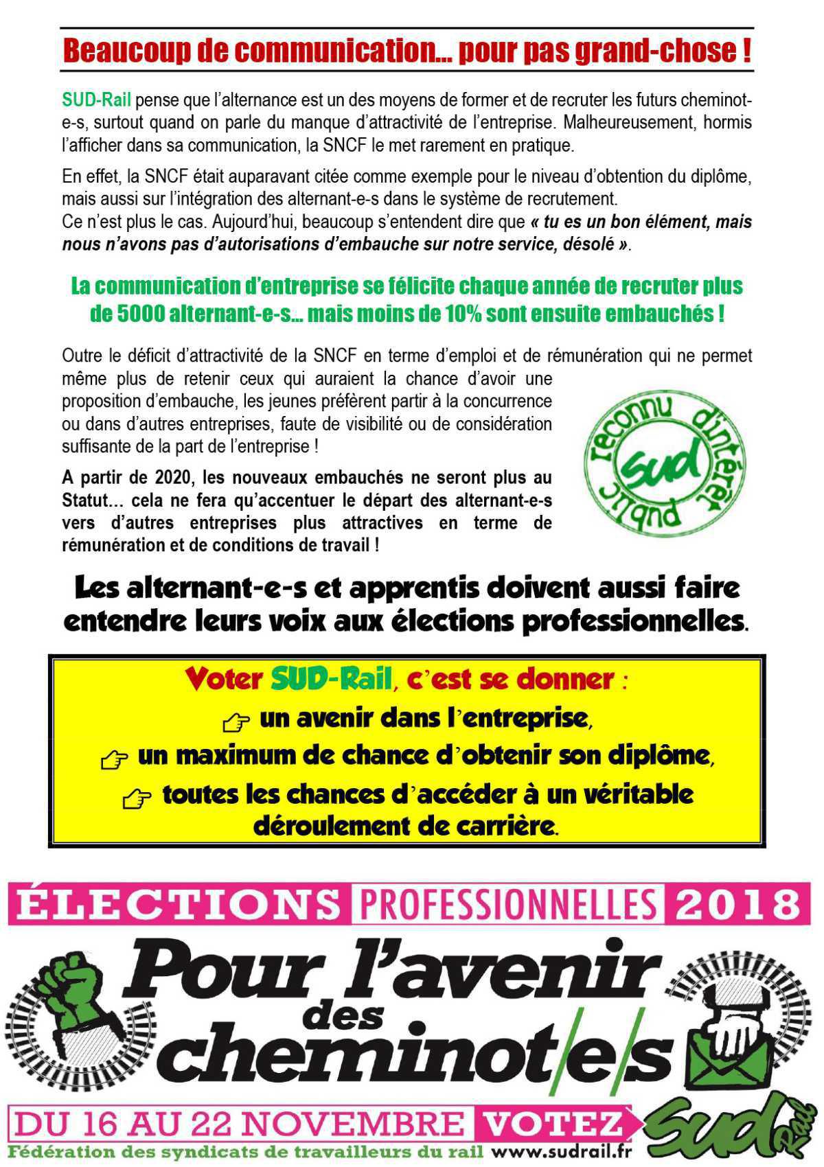 Un alternant pour étudier, pas pour remplacer !