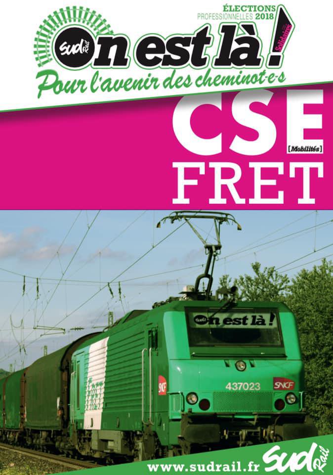 Listes des candidat(es) SUD Rail pour le CSE FRET