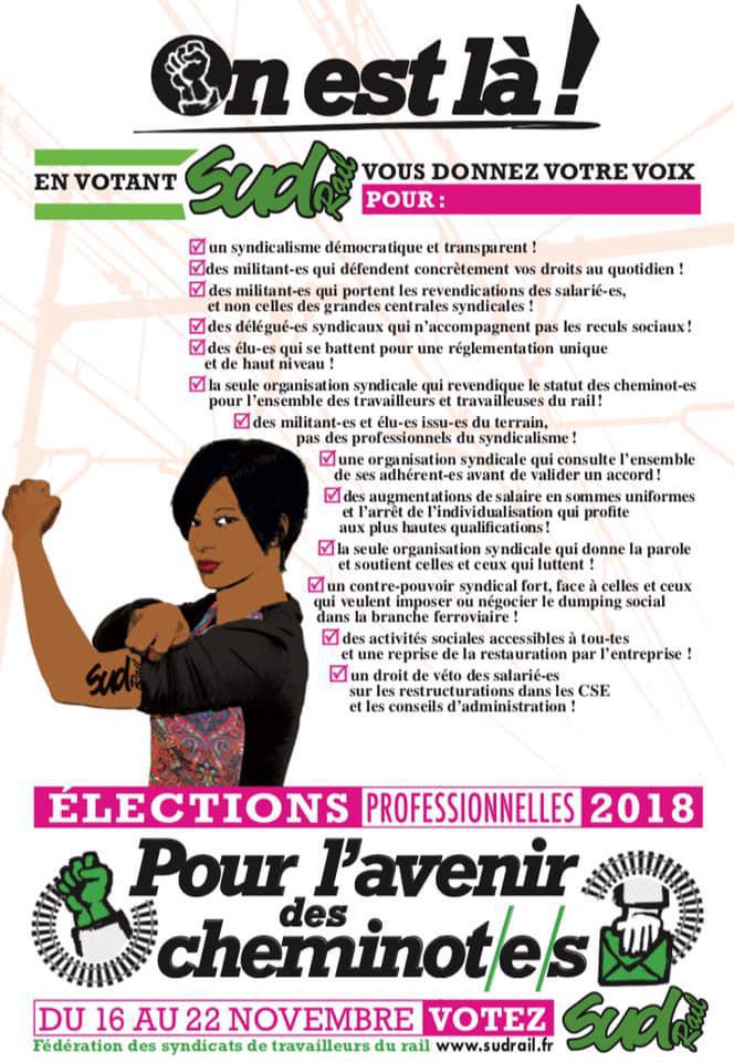 Listes des candidat(es) SUD Rail pour le CSE FRET