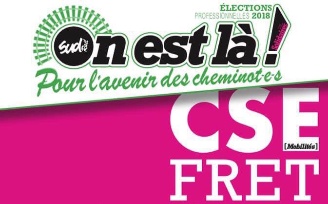 Listes des candidat(es) SUD Rail pour le CSE FRET