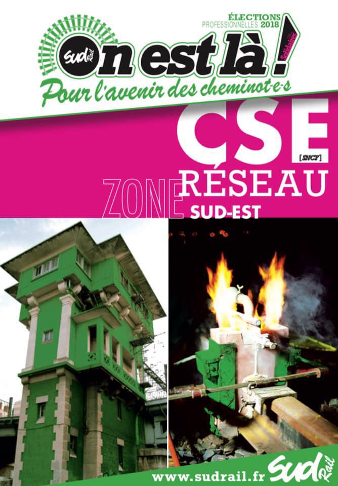 Listes des candidat(es) SUD Rail pour le CSE Réseau Sud Est