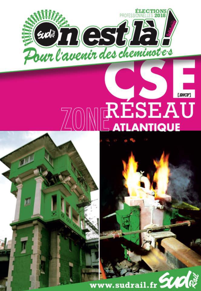 Listes des candidat(es) SUD Rail sur le CSE Réseau Atlantique