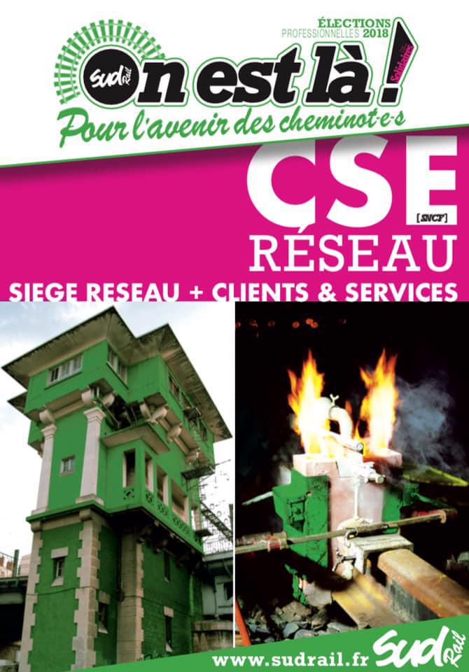 Listes des candidat(es) SUD Rail sur le CSE Réseau Siège réseau + Clients & Services