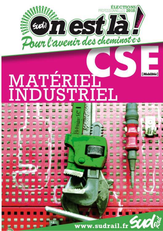 Listes des candidat(es) SUD Rail pour le CSE Matériel Industriel