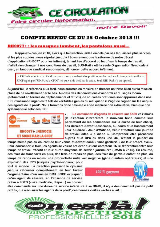 Compte Rendu CE Circulation