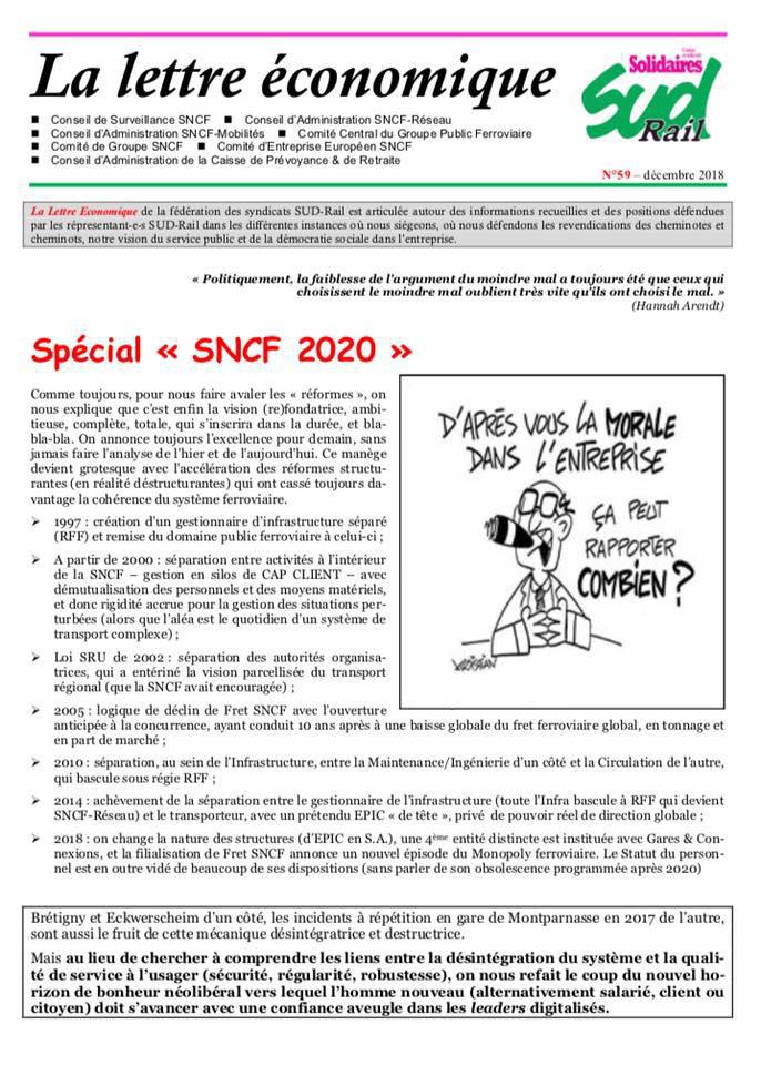 La lettre économique N°59 La lettre économique N°59