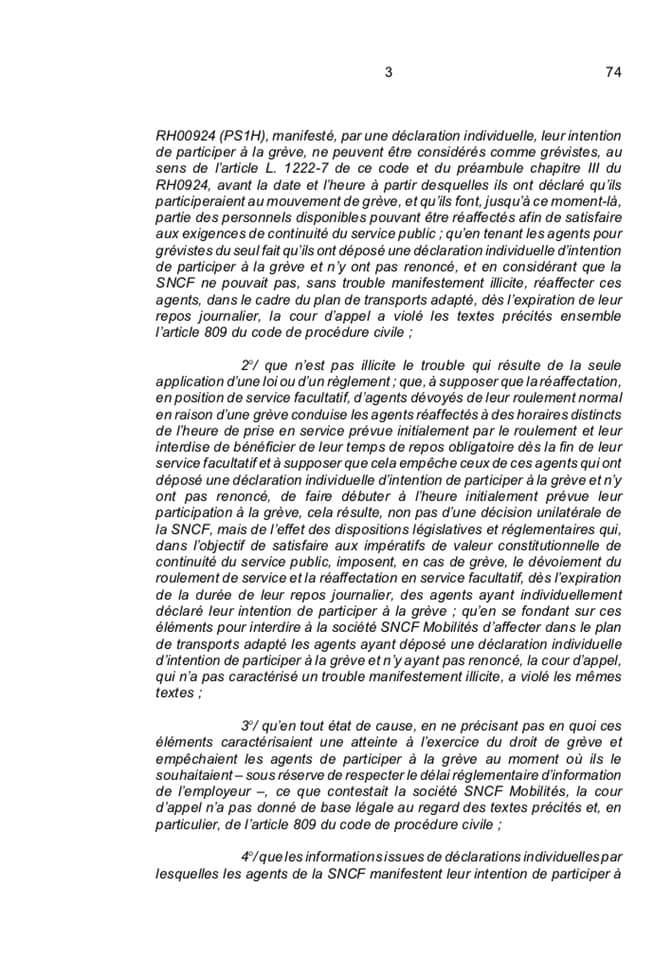 Droit de grève : Arrêt de la Cour de Cassation DII Droit de grève : Arrêt de la Cour de Cassation DII