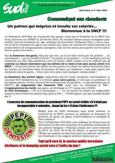 Un patron qui méprise et insulte ses salariés... Bienvenue à la SNCF !!!
