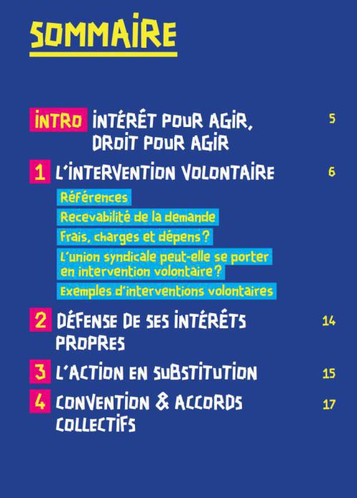 Interventions volontaires & autres actions juridiques des syndicats Interventions volontaires & autres actions juridiques des syndicats