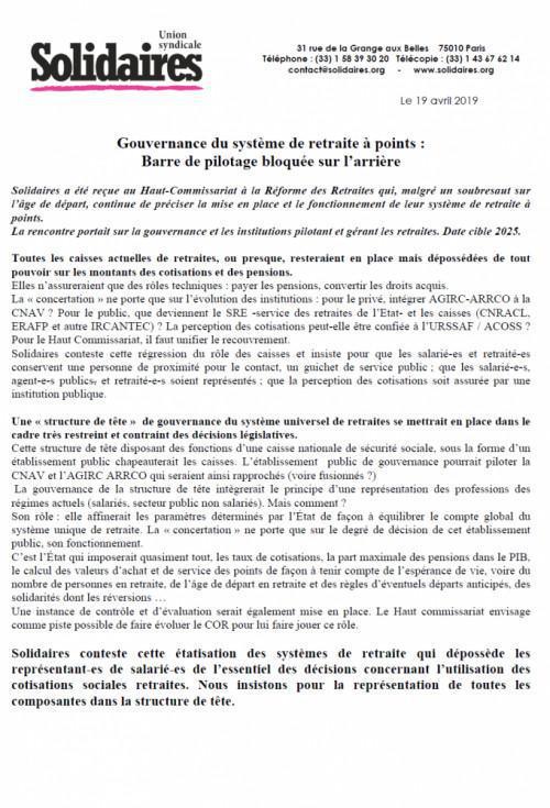 Gouvernance du système de retraite à points : Barre de pilotage bloquée sur l’arrière