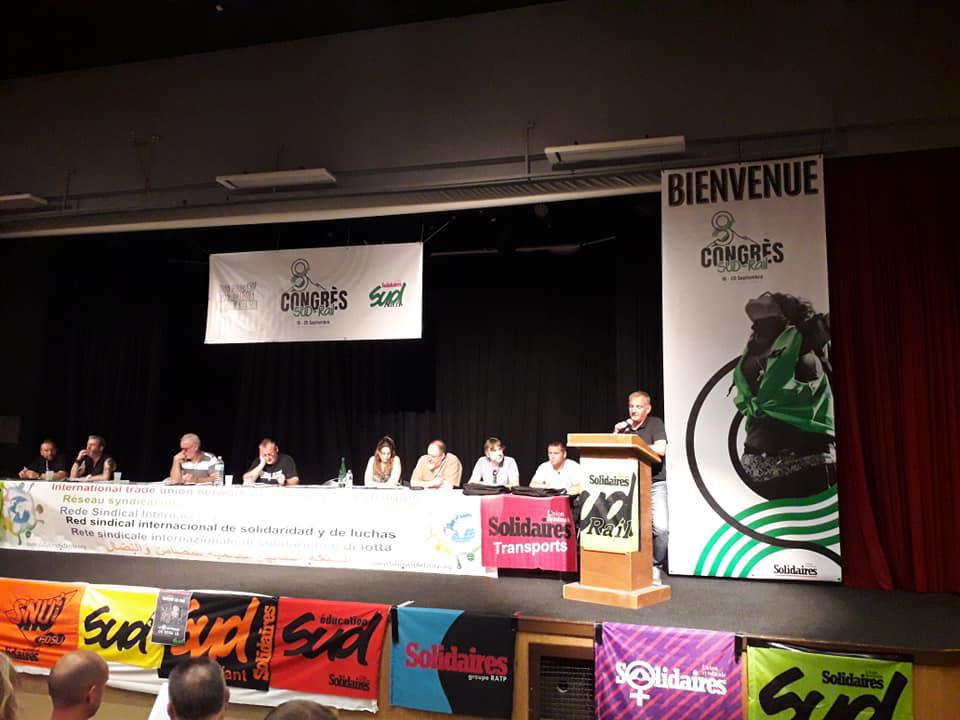 Photos : 8ème Congrès de la Fédération des Syndicats SUD-Rail aux "Karellis".