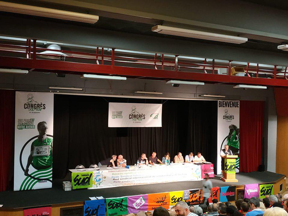 Photos : 8ème Congrès de la Fédération des Syndicats SUD-Rail aux "Karellis".