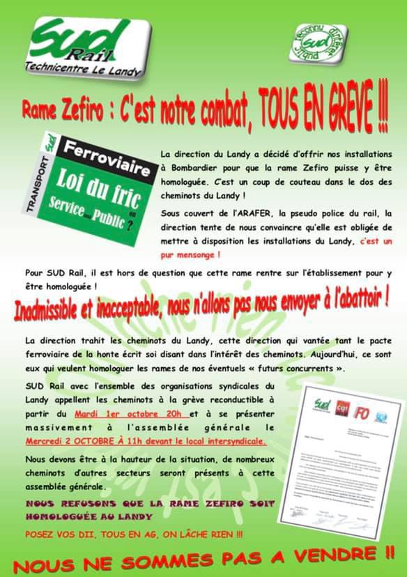 Le 2 Octobre à 10h, TOUS AU LANDY !