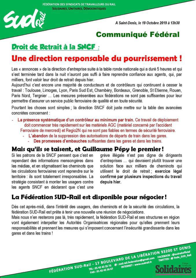 Une direction responsable du pourrissement !!