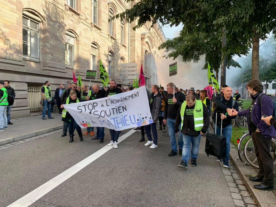 Strasbourg : Rassemblement pour Mathieu
