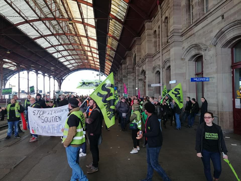 Strasbourg : Rassemblement pour Mathieu