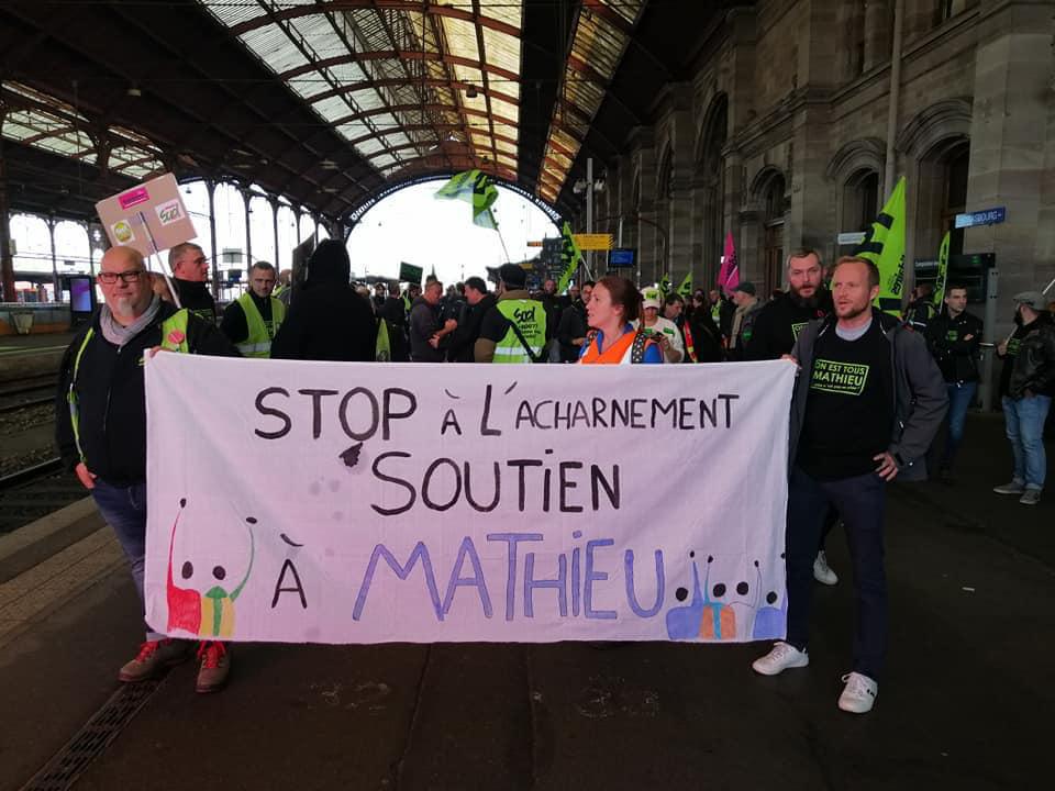 Strasbourg : Rassemblement pour Mathieu