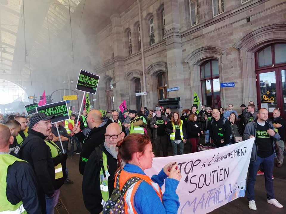 Strasbourg : Rassemblement pour Mathieu