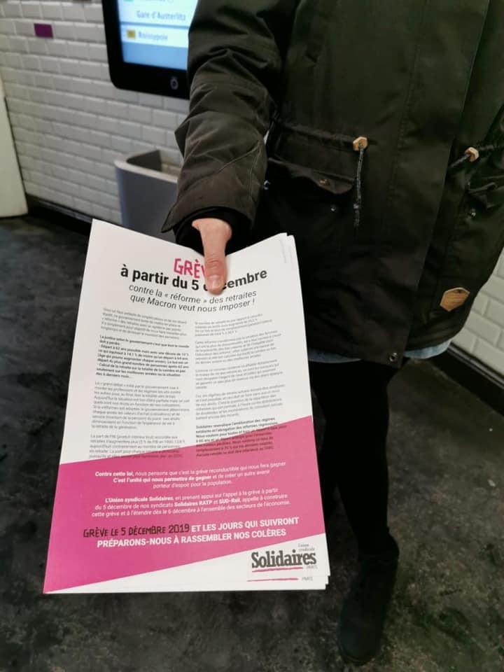 Tournées communes SUD Rail / Solidaires RATP Tournées communes SUD Rail / Solidaires RATP