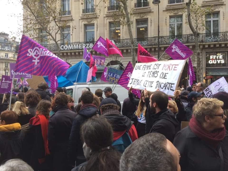 Manifestation Nationale contre les violences sexistes et sexuelles faites aux femmes