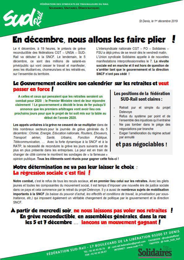 En décembre, nous allons les faire plier ! En décembre, nous allons les faire plier !