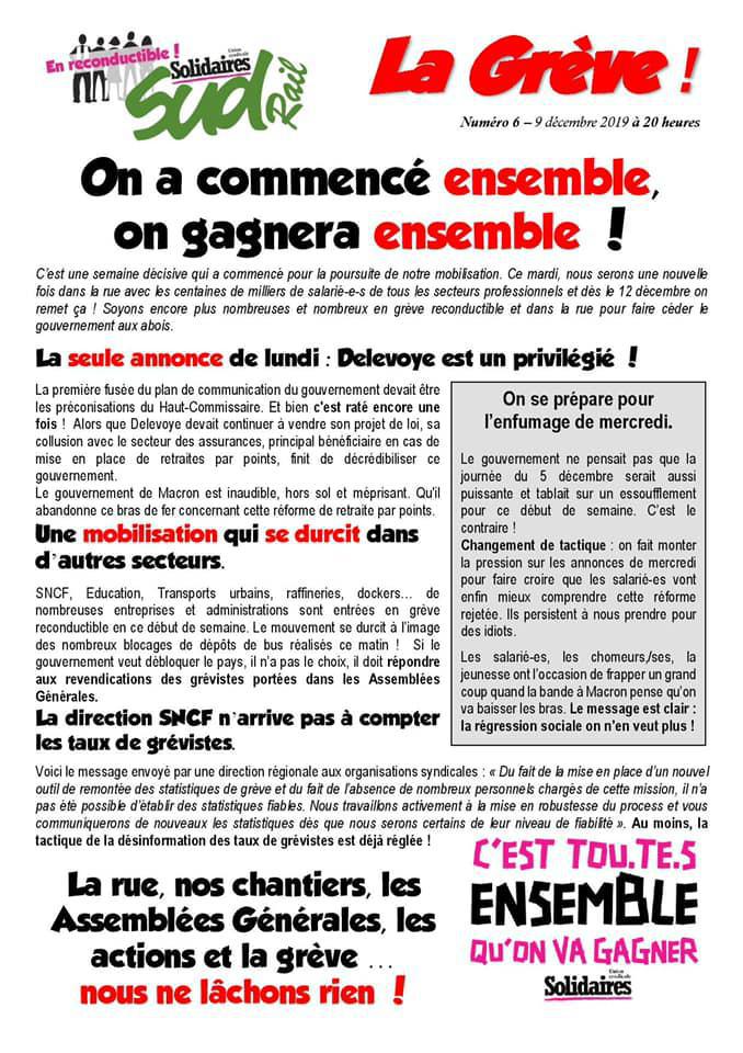 Numéro 6 : On a commencé ensemble, on gagnera ensemble !
