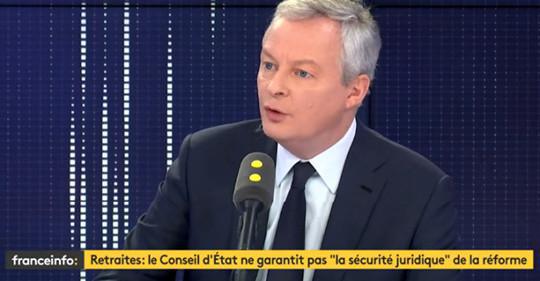Réforme des retraites : le gouvernement n'a rien à faire de l'avis négatif du Conseil d'Etat
