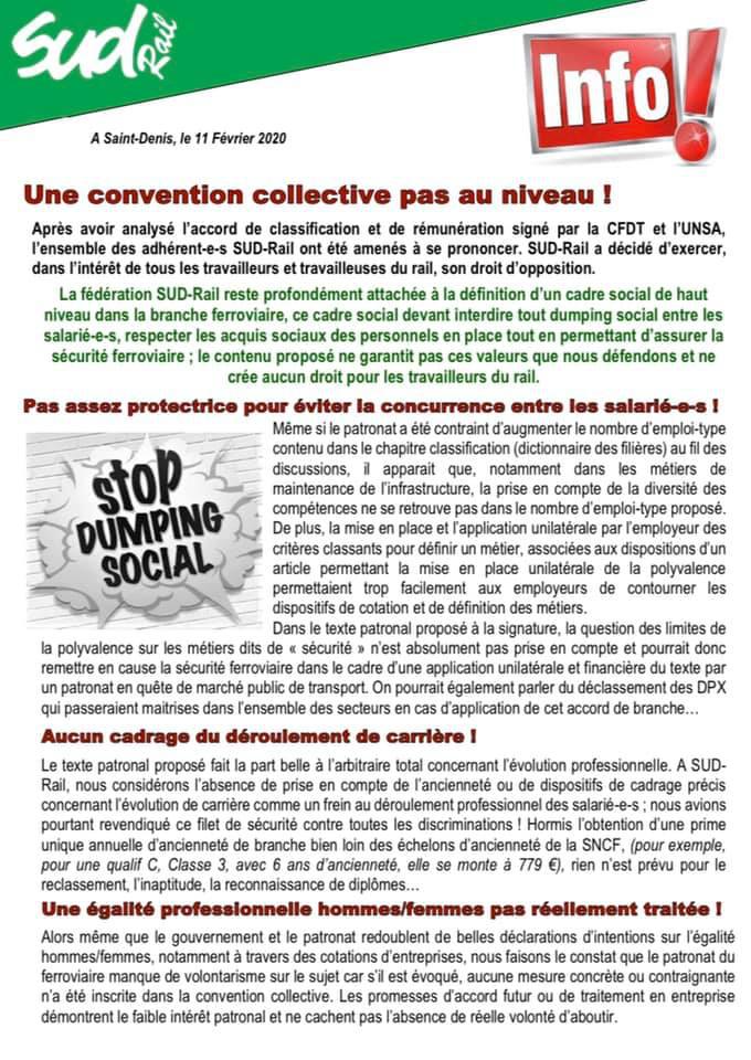 Convention collective : STOP au Dumping Social !!