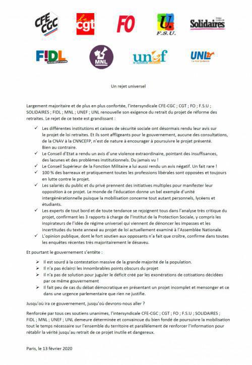 Un rejet universel... Un rejet universel...