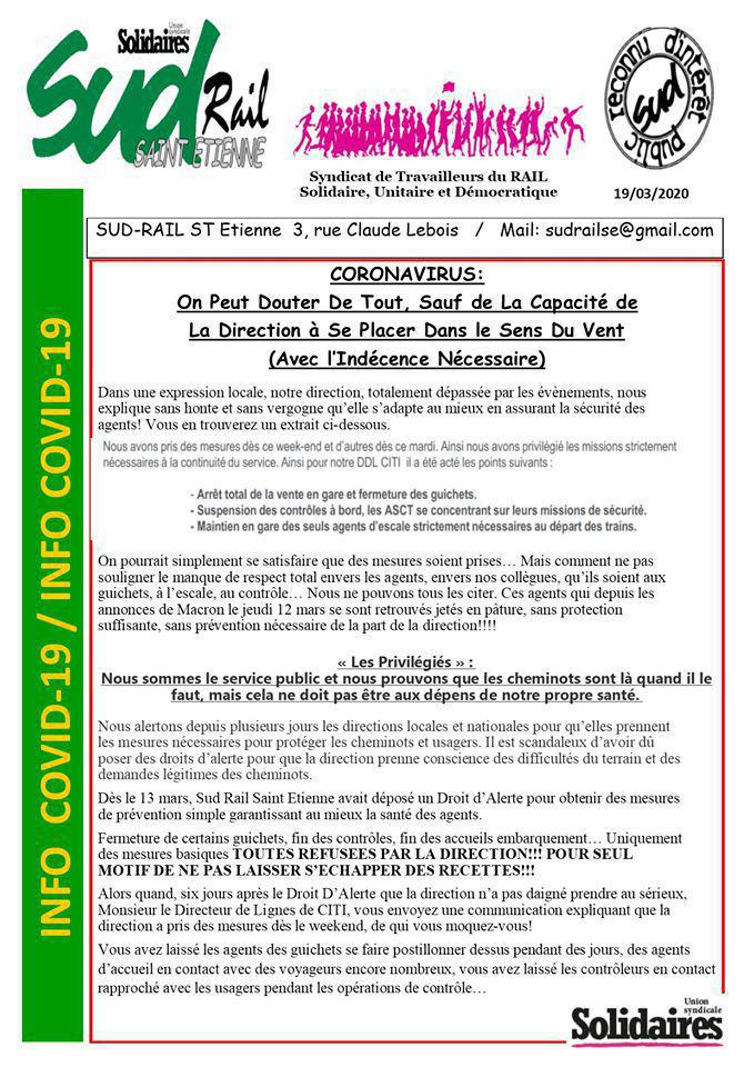 COVID-19 : On peut douter de tout, sauf de la capacité de la direction à se déplacer dans le sens du vent
