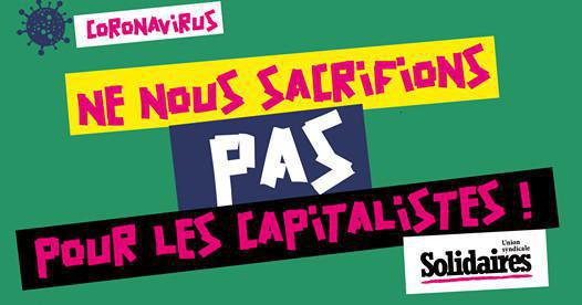 Le capitalovirus à l’assaut de nos congés ! Le capitalovirus à l’assaut de nos congés !