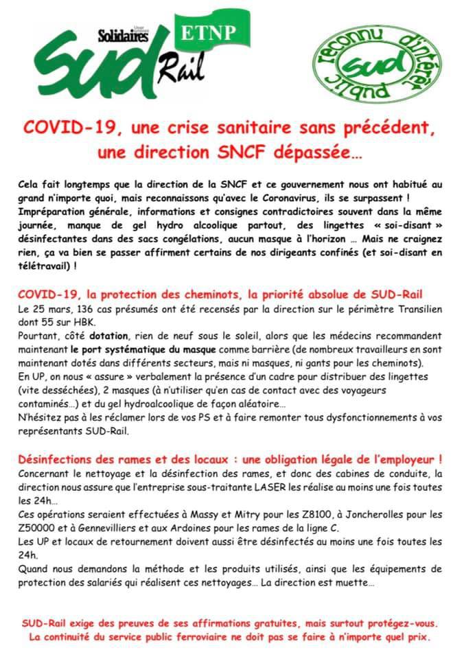 COVID-19 : Une crise sanitaire sans précédent, une direction SNCF dépassée...