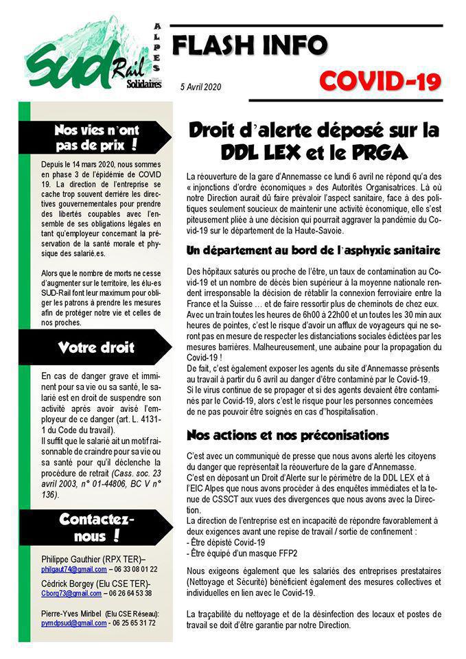 FLASH INFO - COVID-19 : Reprise des liaisons ferroviaires Genève - Annemasse