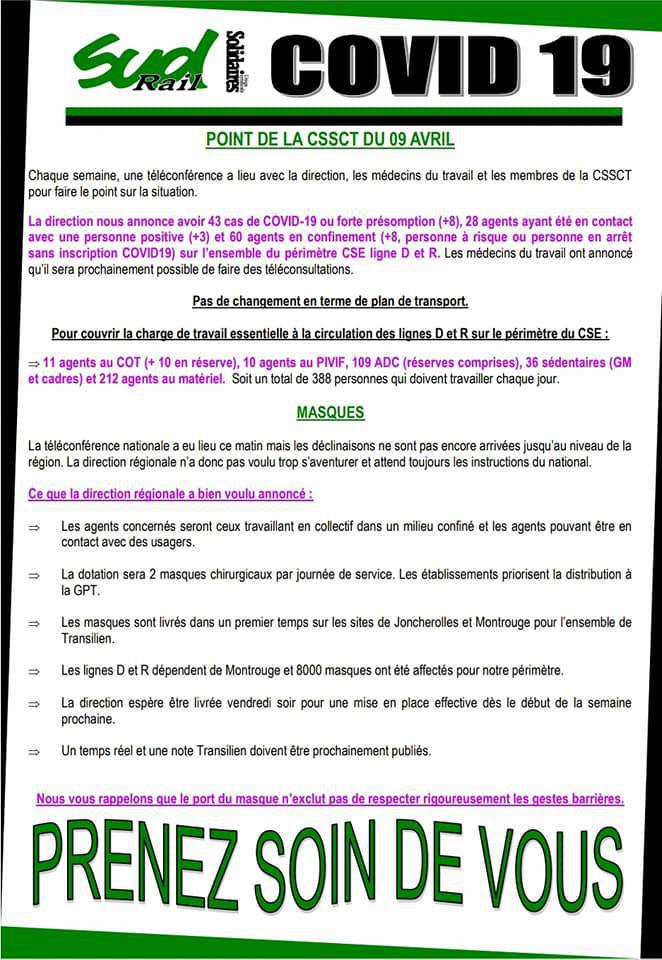 Compte Rendu CSSCT CSE Ligne D & R